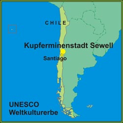 Das UNESCO Weltkulturerbe: Kupferminenstadt Sewell Die Kupferminenstadt Sewell ist UNESCO Weltkulturerbe