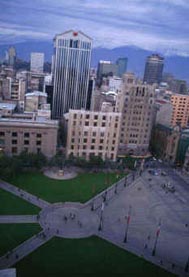 Financial District in Santiago de Chile